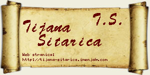 Tijana Sitarica vizit kartica